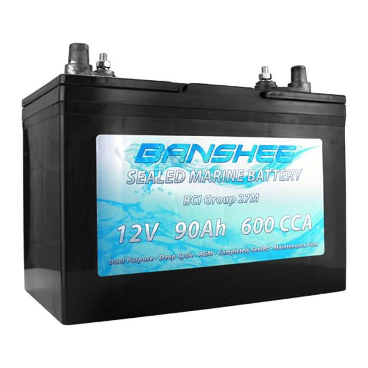 Group 27 Sealed AGM Deep Cycle Marine Battery M222990