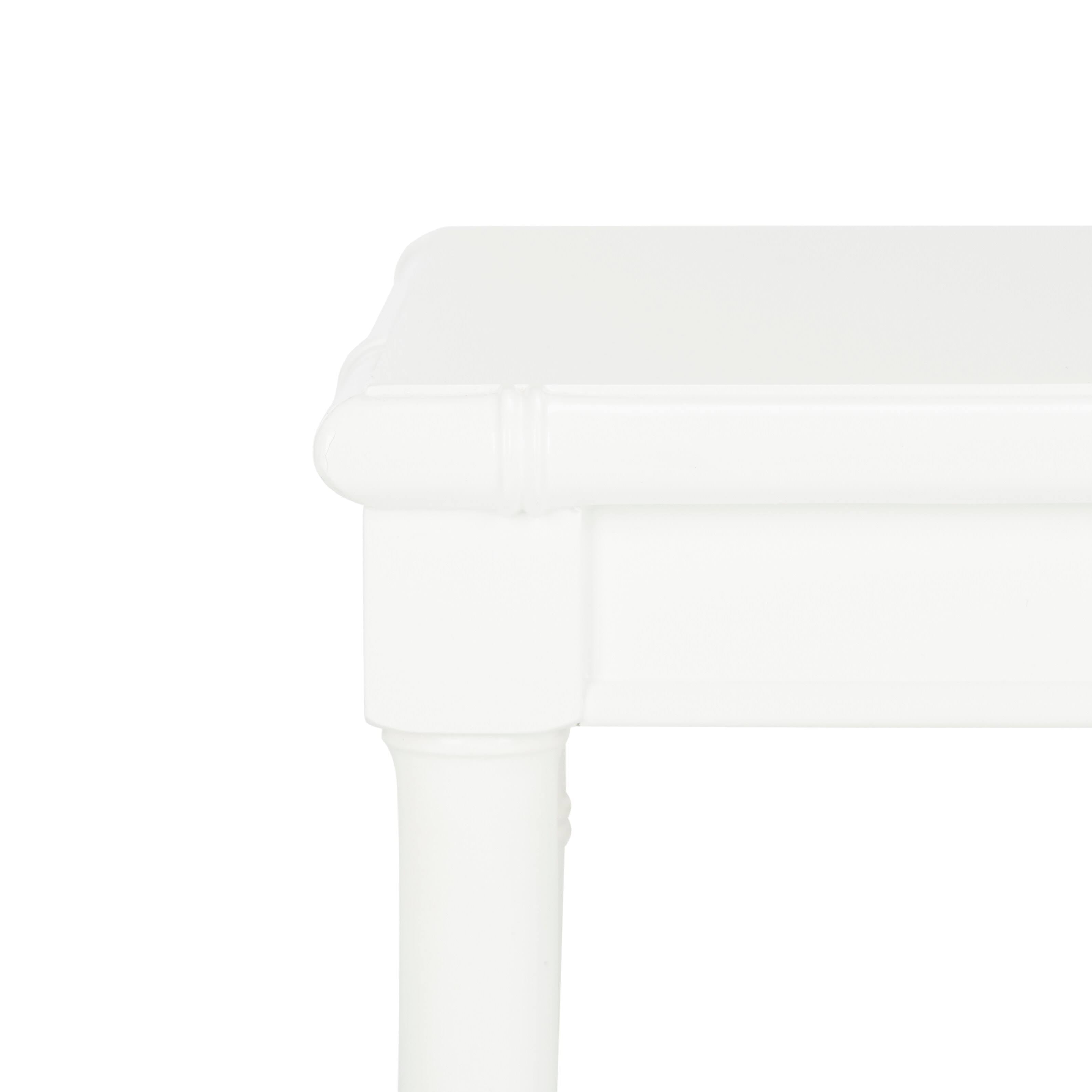 White Bamboo Accent Table J59345