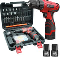 16.8V Cordless Hammer Drill Tool Kit with 2PCS Battery and Charger Q13898