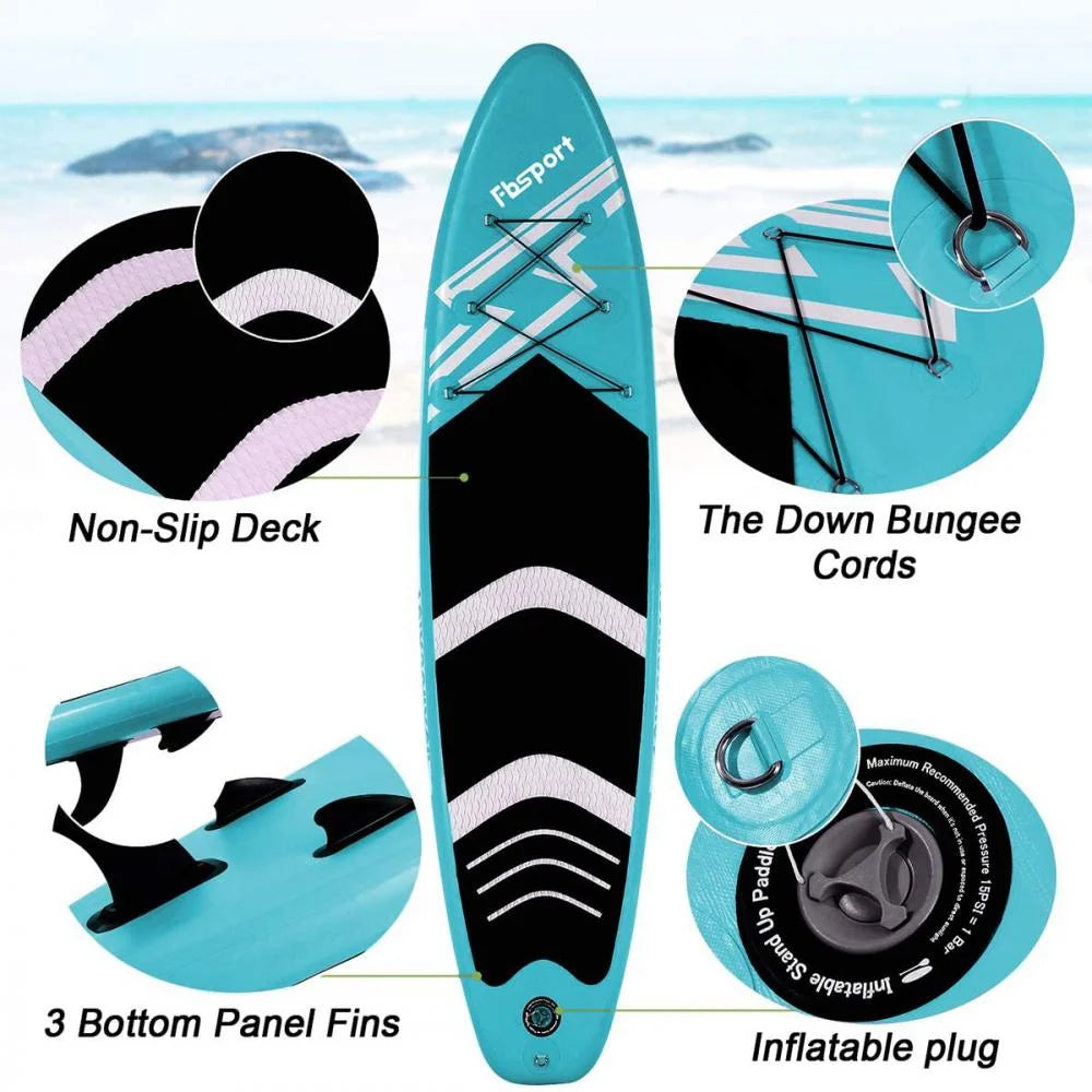 Inflatable Stand Up Paddle Board with Carry Bag, 11'x33"x 6 inches M780158