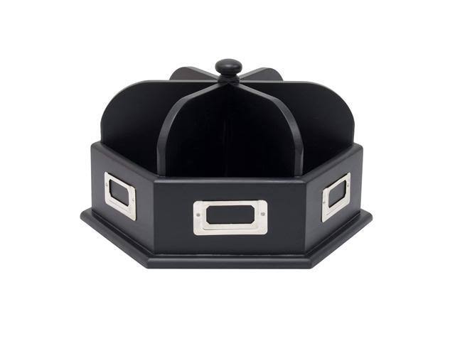 Black Wood Desk Carousel L6121