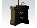 Black 2-Drawer Night Stand O629