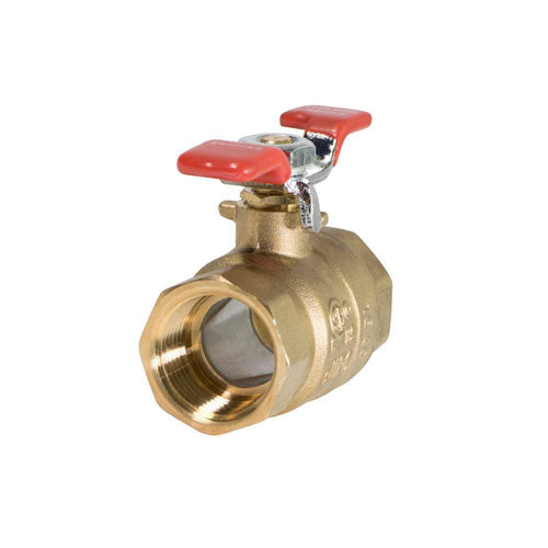 1 in. FIP x 1 in. FIP Brass Full Port Ball Valve with T-Handle (5-Pack) F542135