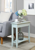 Wedge End Table Sea Foam Finish D64525