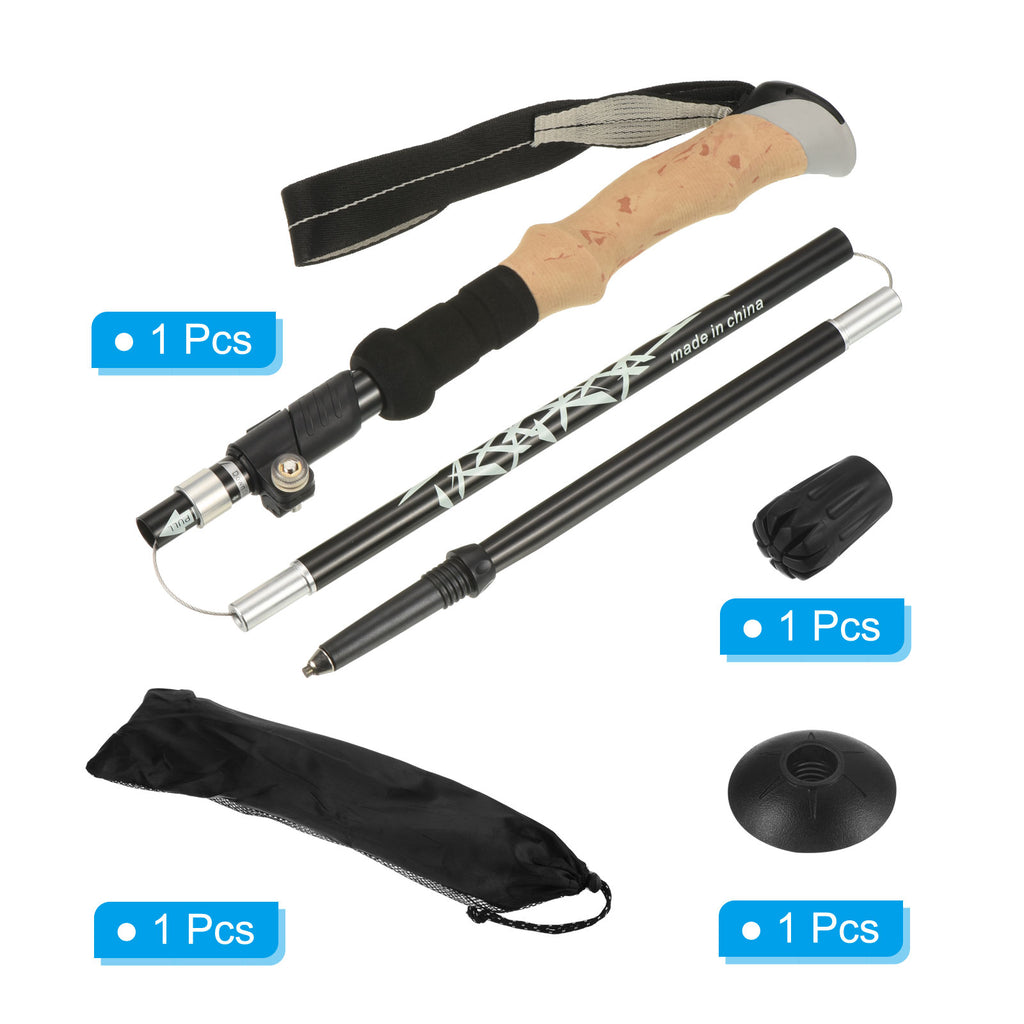 Collapsible Trekking Poles 43 Inch Black J76906