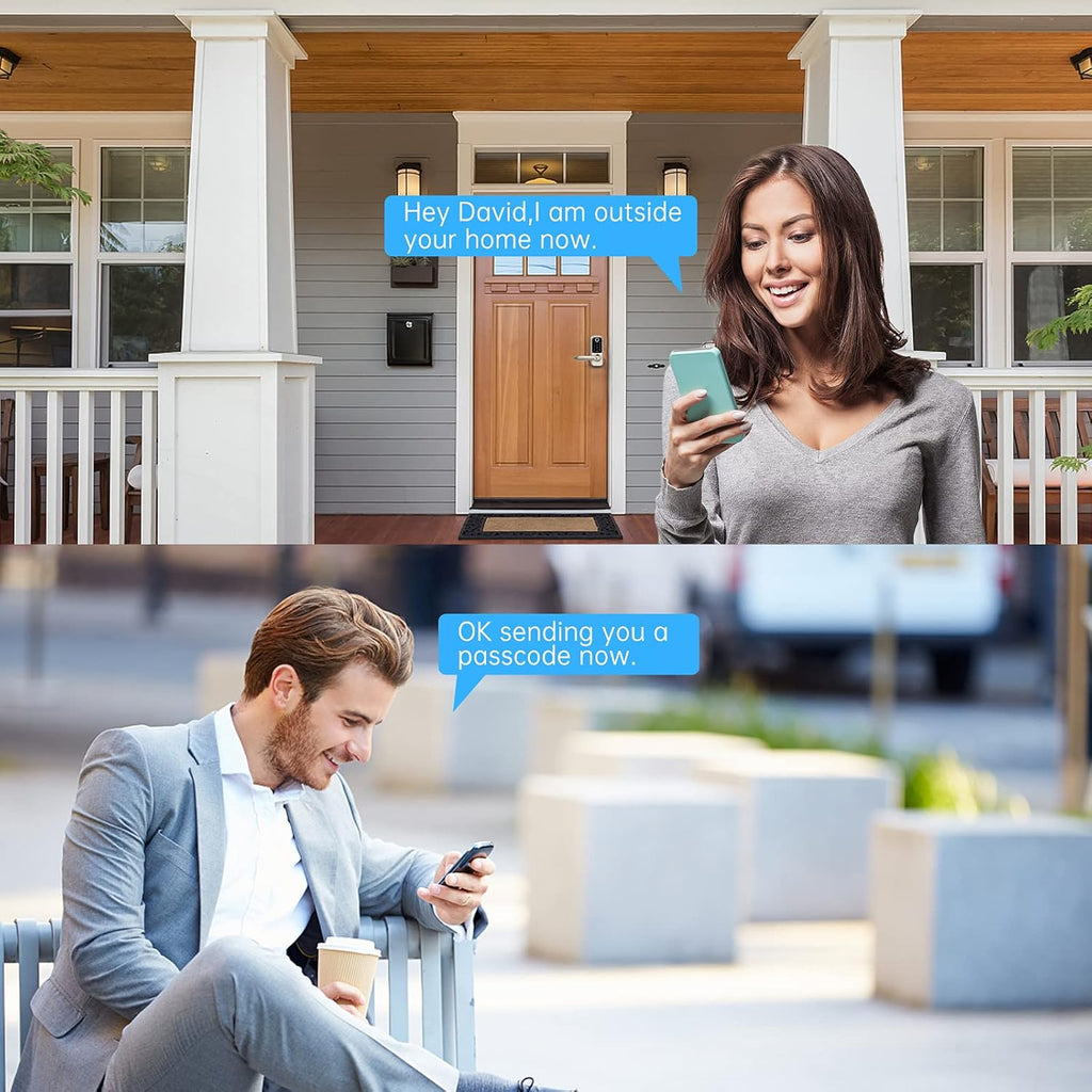 Smart Lock 5-in-1 Keyless Entry Fingerprint Door Lock with Reversible Handle X4788