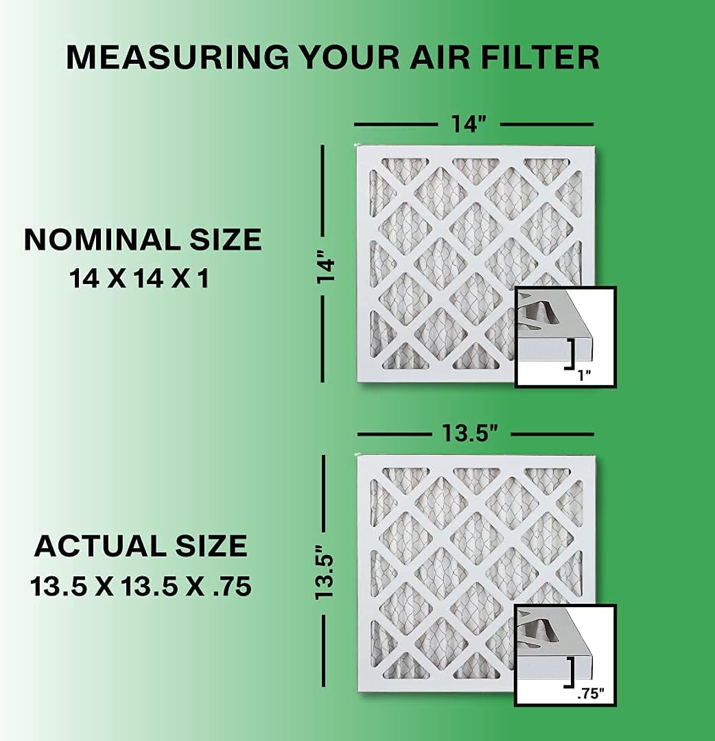 14x14x1 MERV 8 Pleated HVAC Air Filter (12-Pack) X79947