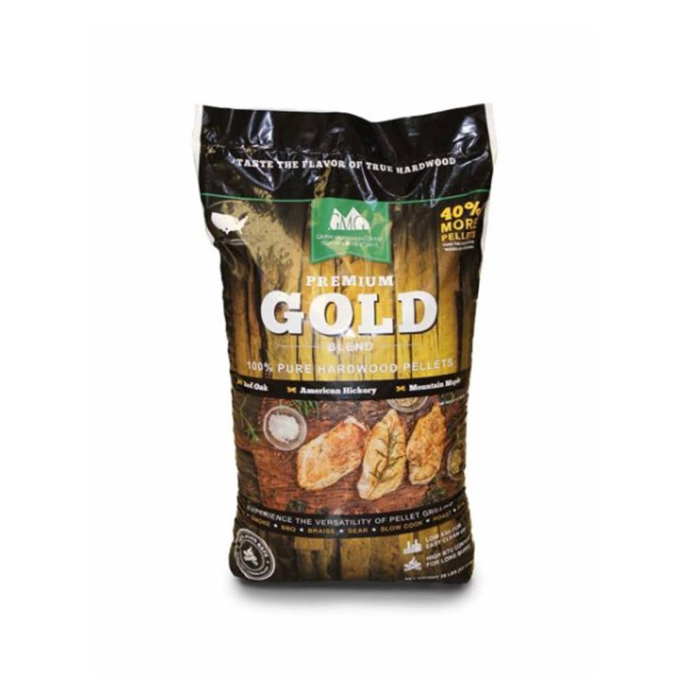 Green Mountain Premium Gold Blend Hardwood Grilling Cooking Pellets (4 Pack) I912