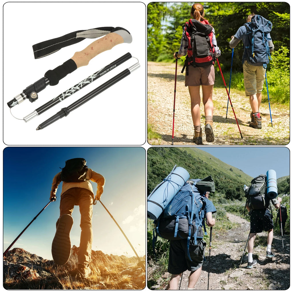 Collapsible Trekking Poles 43 Inch Black J76906