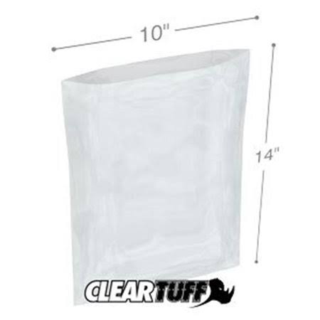 Clear Poly Bags 10 x 14 in. 0.002 Gauge Case of 1000 B595021