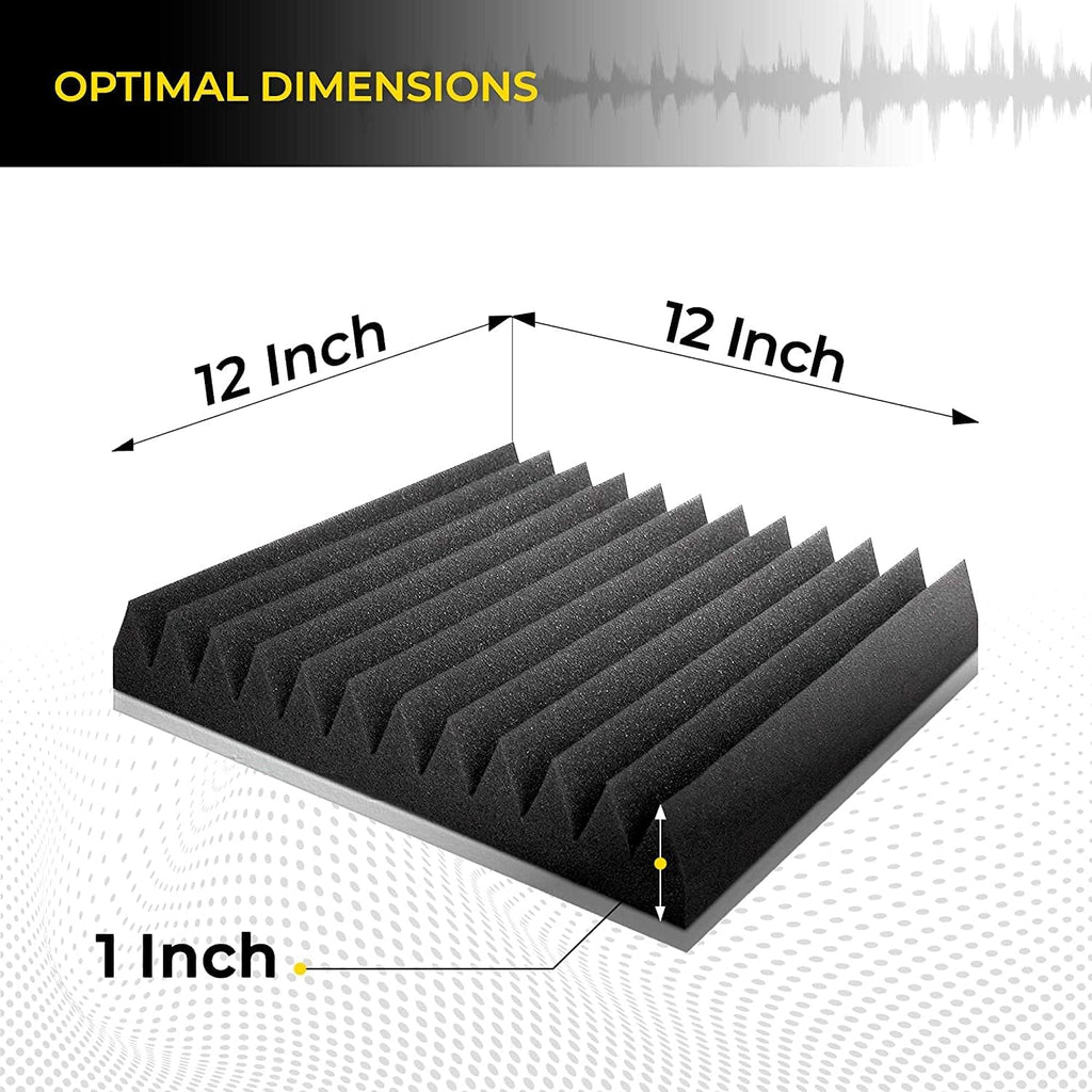 52 Pack Charcoal Acoustic Foam Panels N971