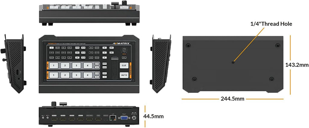 4 x HDMI Inputs Video Mixer Switcher USB Output T4099