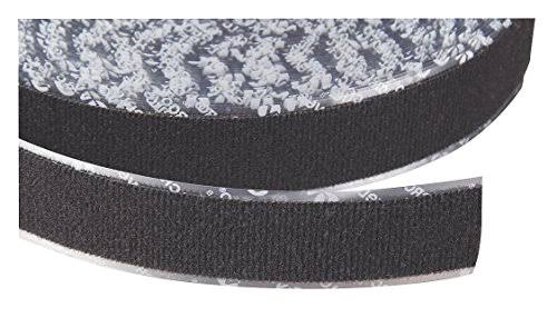 Black Reclosable Adhesive Fastener Roll O4252