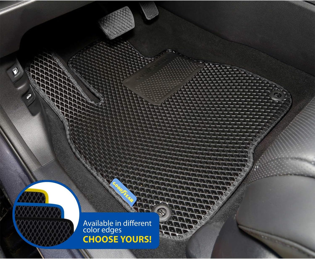 Black/Black 4 Pc. Car Floor Liners K816219