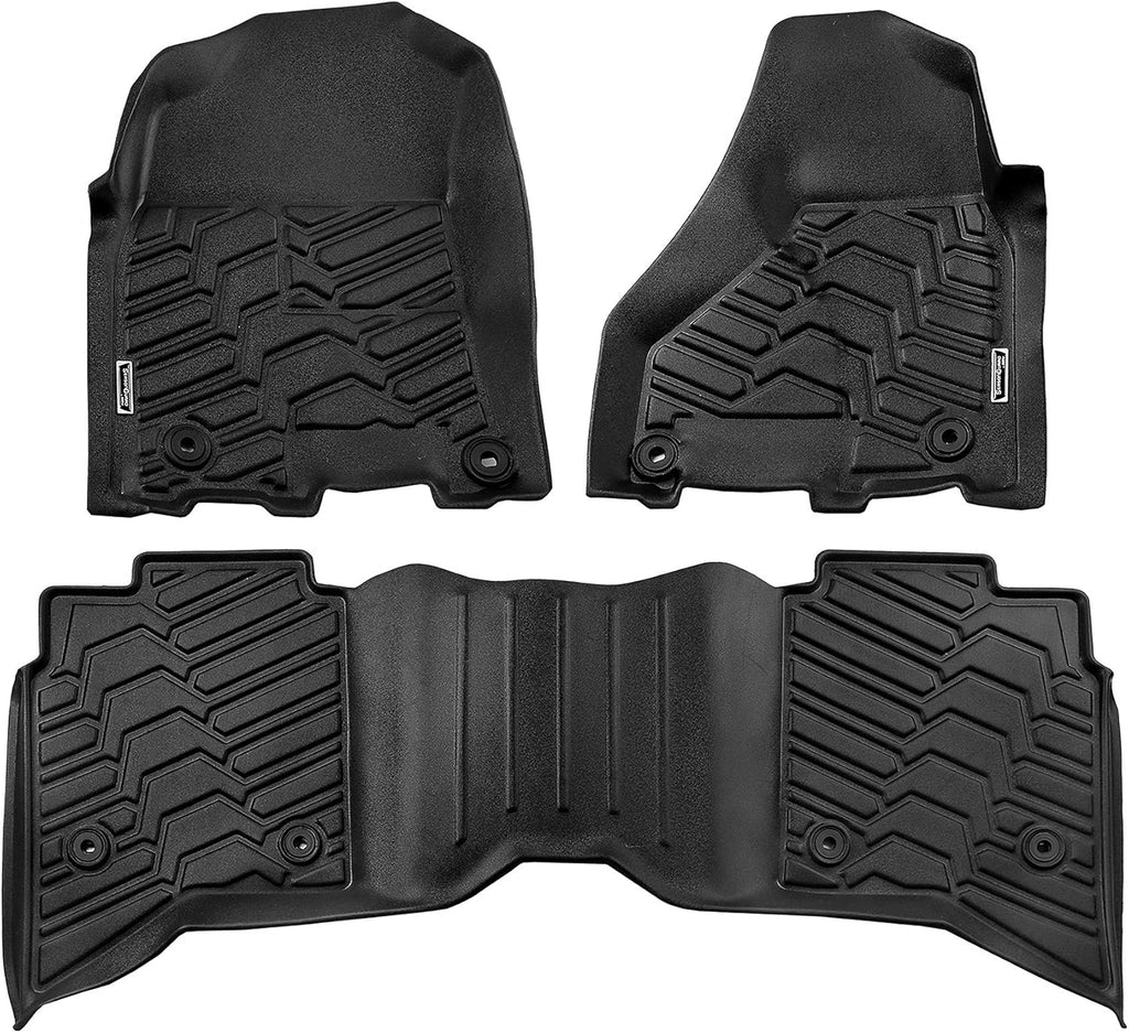 Black All-Weather Cargo Mat Liner for Honda CR-V 2012-2017, Pack of 2 F761