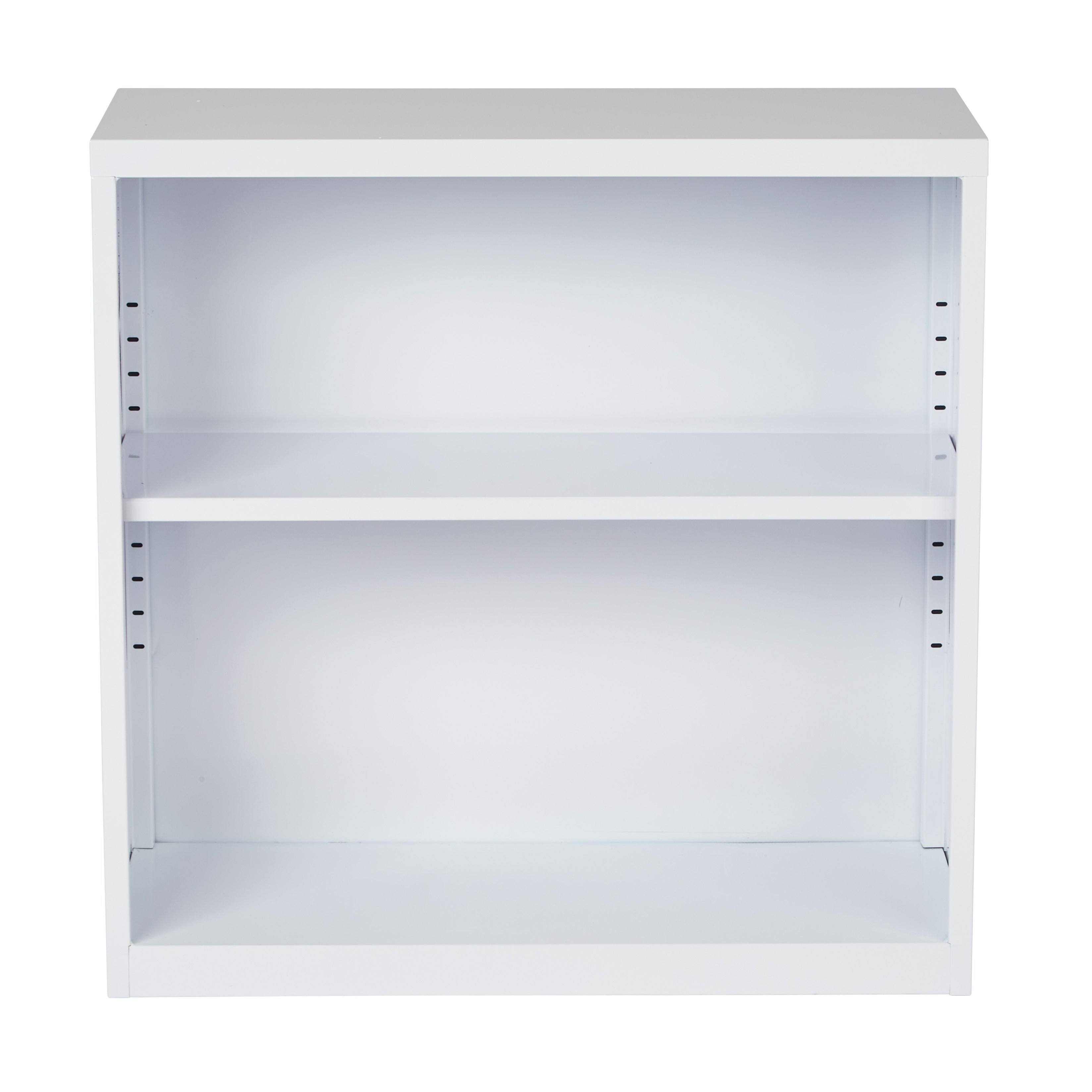 White Metal Bookcase V4736