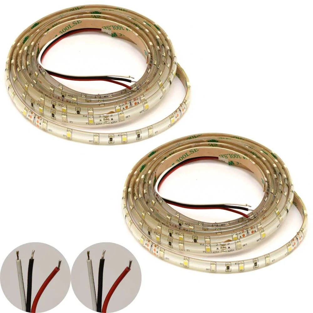 White Blue 12 FT LED Light Strip Kit O2659