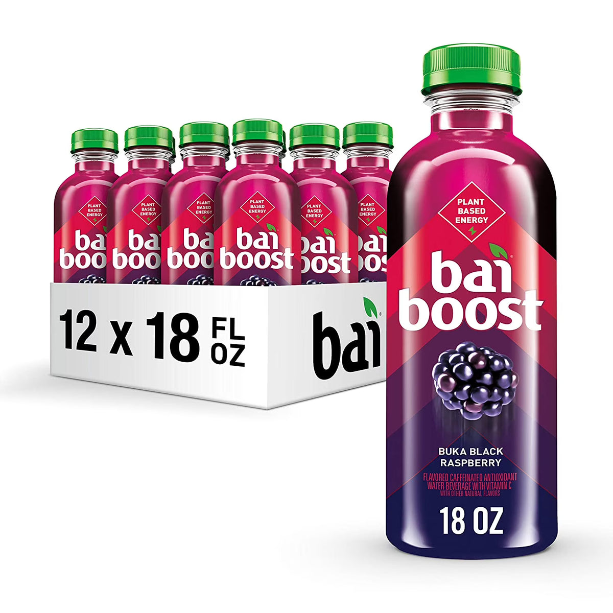 Black Raspberry Antioxidant Infused Beverage, 18 fl oz (Pack of 12) H8150