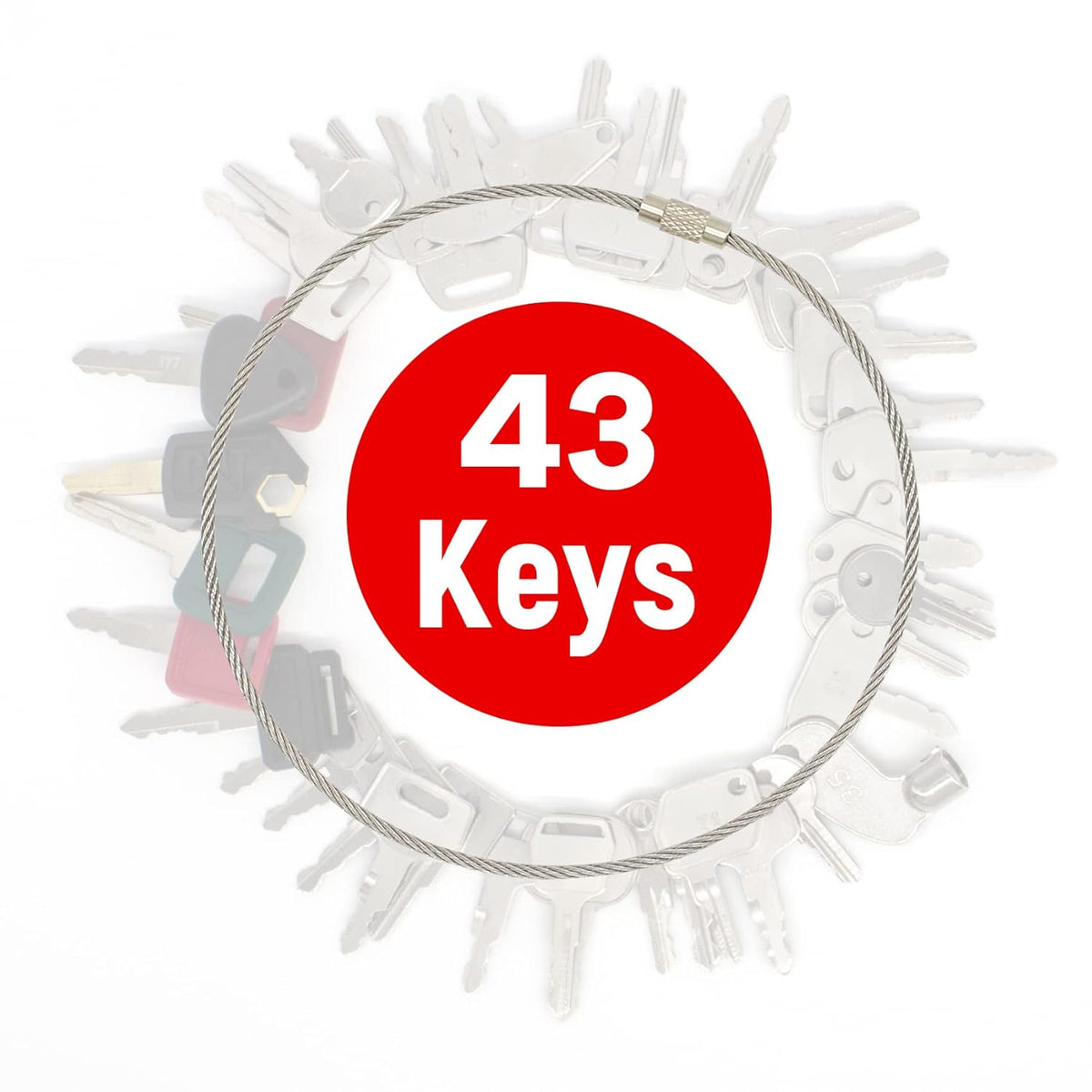 43 Keys Heavy Equipment Construction Ignition Key Set Pack of 2 K8876