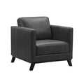 Grey Faux Leather Armchair J778