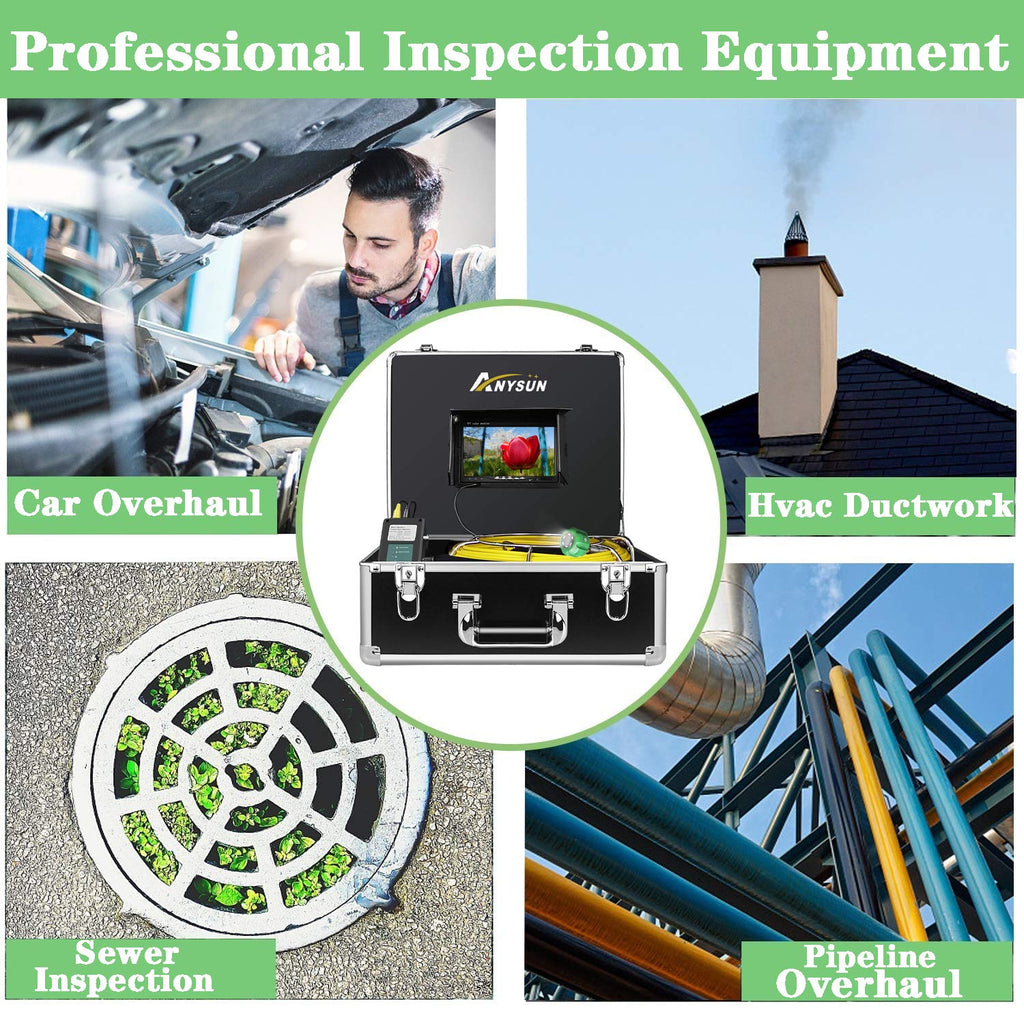 7 Inch LCD Sewer Inspection Camera with DVR N3671