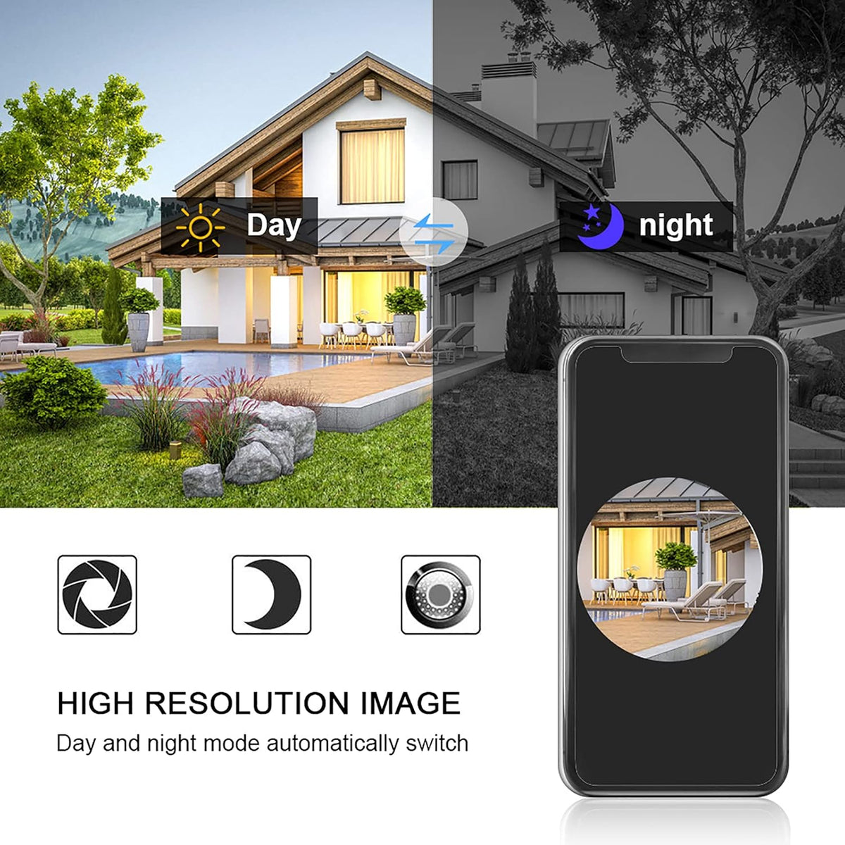 Video Doorbell Wireless HD Door Camera Security System Pack of 2 M61987