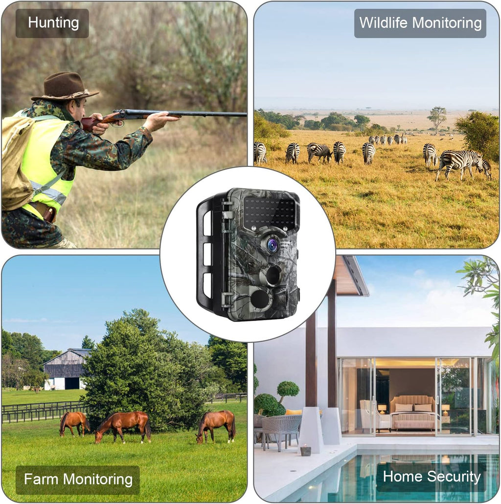 1520P 20MP Waterproof Game Camera with 80ft No Glow Motion Activated Detection P2933