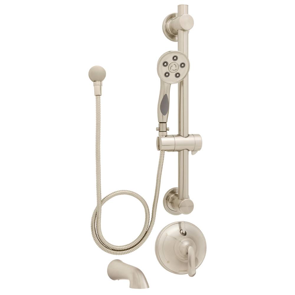 Brushed Nickel Shower & Tub Combination H8084