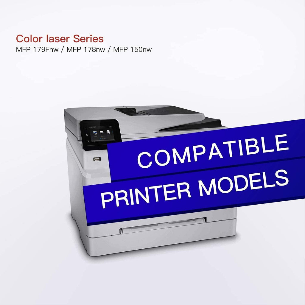 Compatible Toner Cartridge for HP 116A W2060A W2061A W2062A W2063A Printer (Black, Cyan, Magenta, Yellow) Q4216