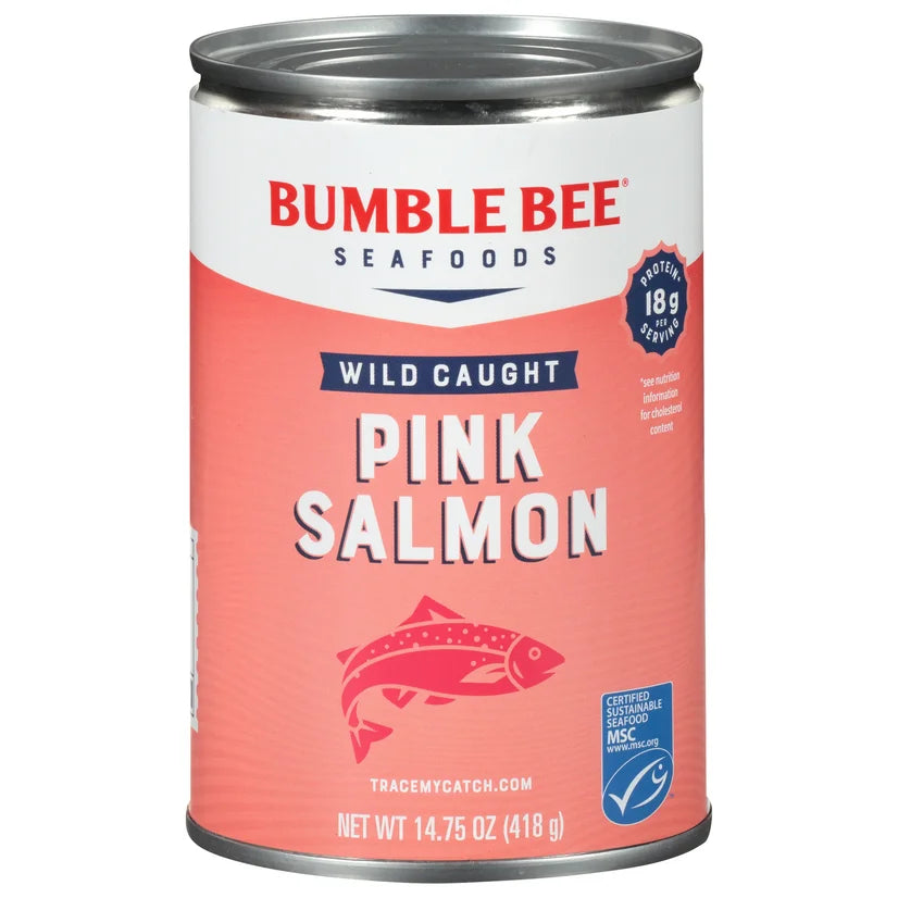 Pink Canned Salmon, Pack of 4, 14.75 oz Can U174851