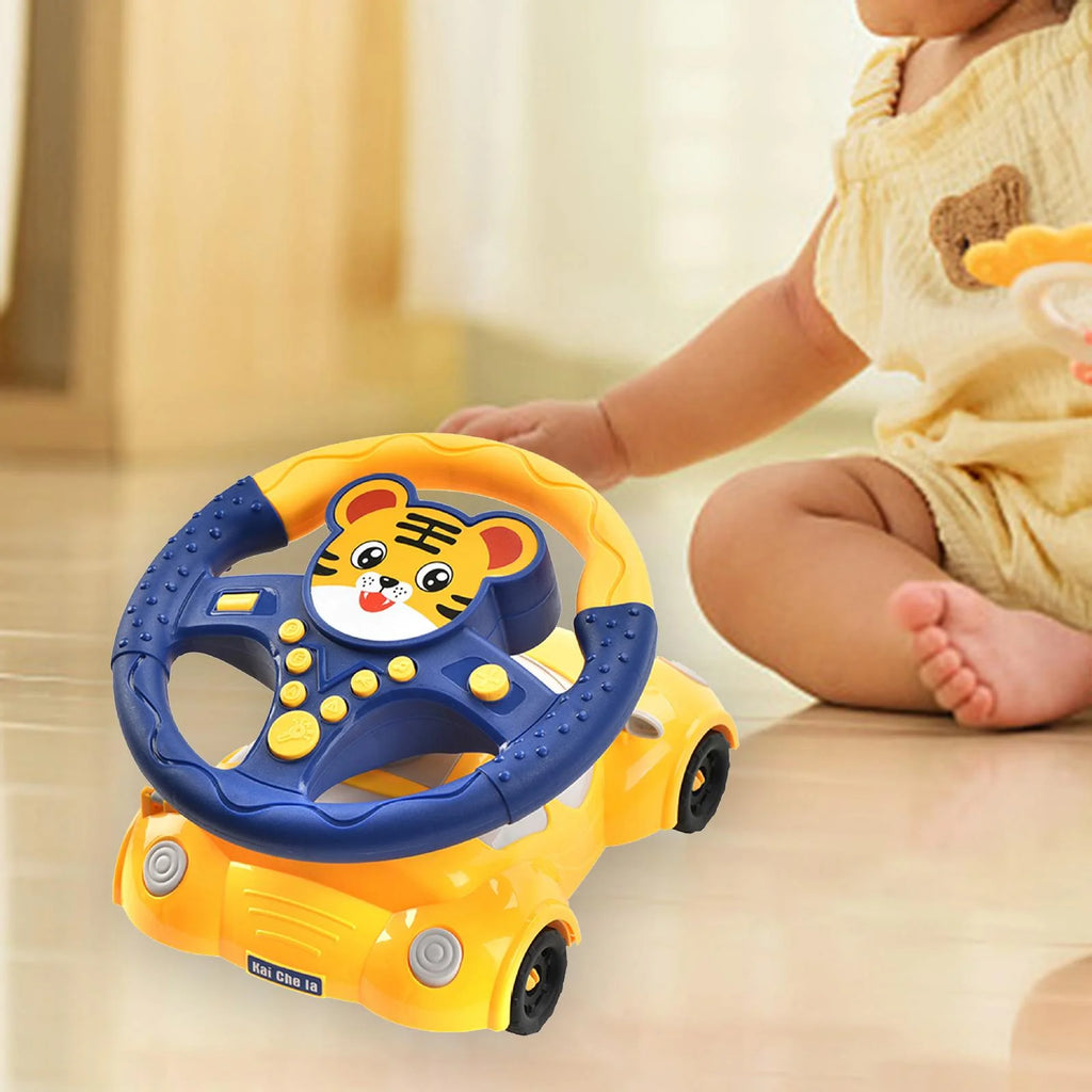 Tiger Simulation Steering Wheel Car Toy W3404