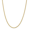 14kt Yellow Gold 24 inch Flat Wheat Chain with Lobster Clasp W6529