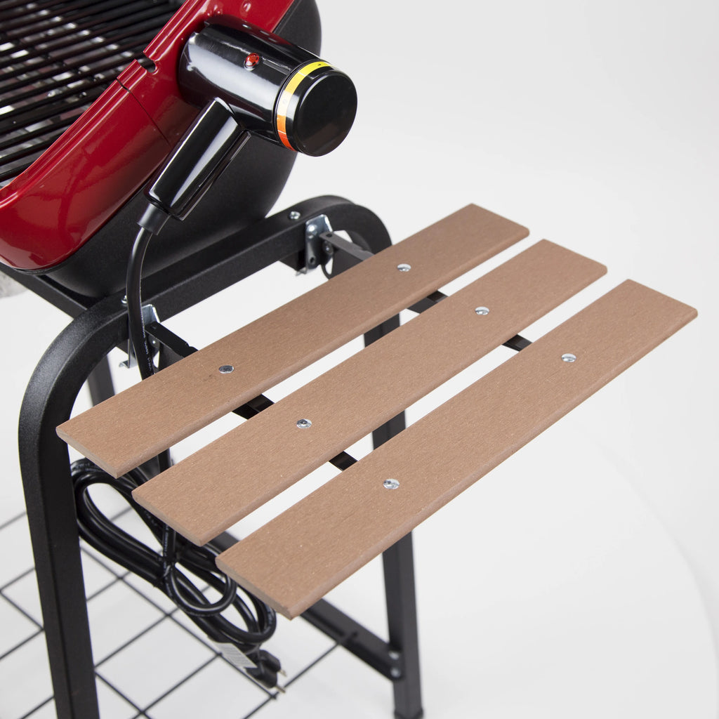 Red Portable Electric Cart Grill with Two Folding Tables T824128