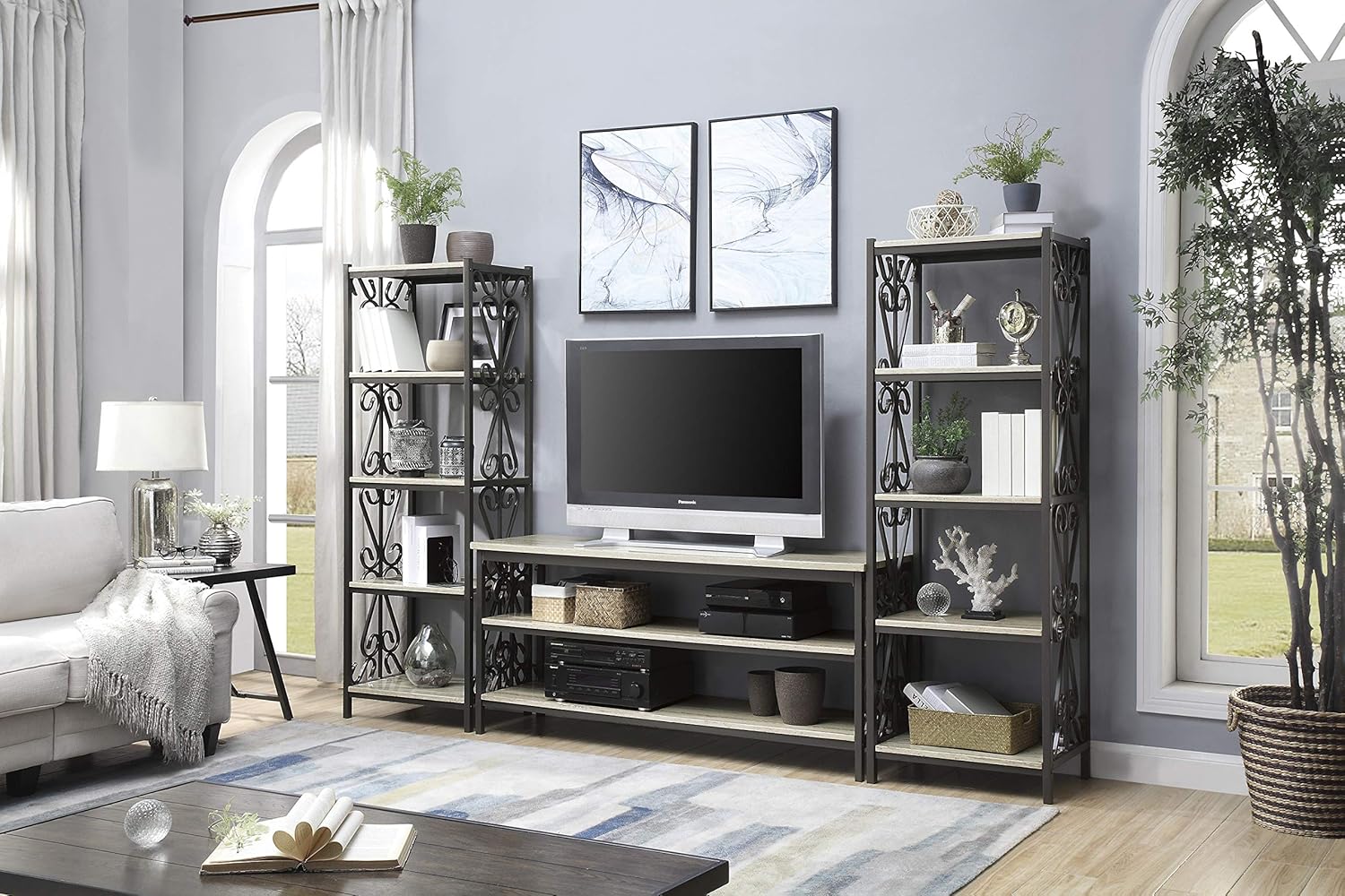 White Side Pier Bookcase E97876