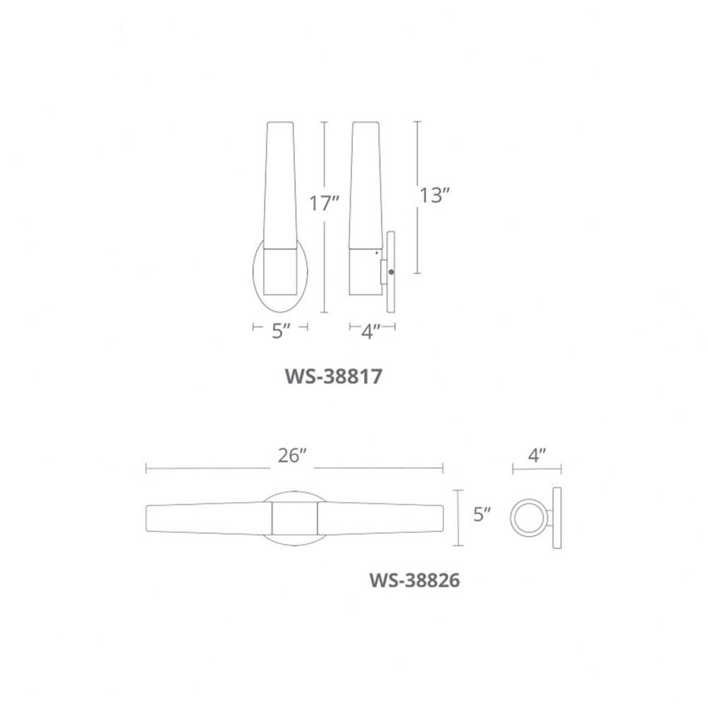 Chrome LED Bath Light C235
