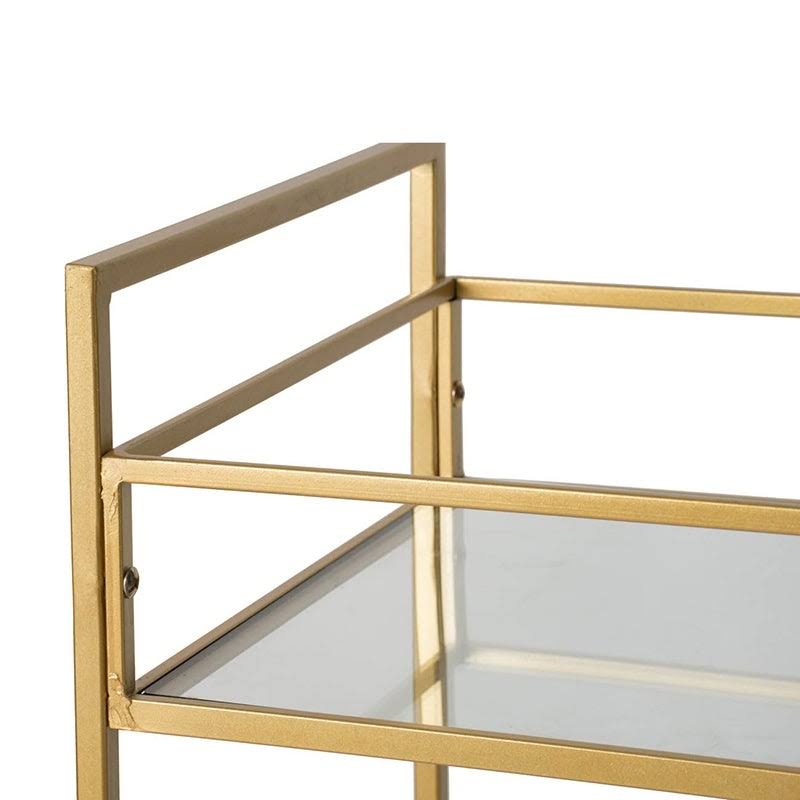 Polished Gold Iron Cart N63545