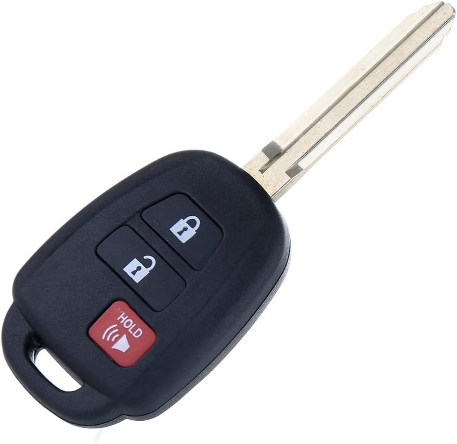 1pc 3 Buttons Keyless Remote Car Uncut Transmitter Key Fob Chip A6662