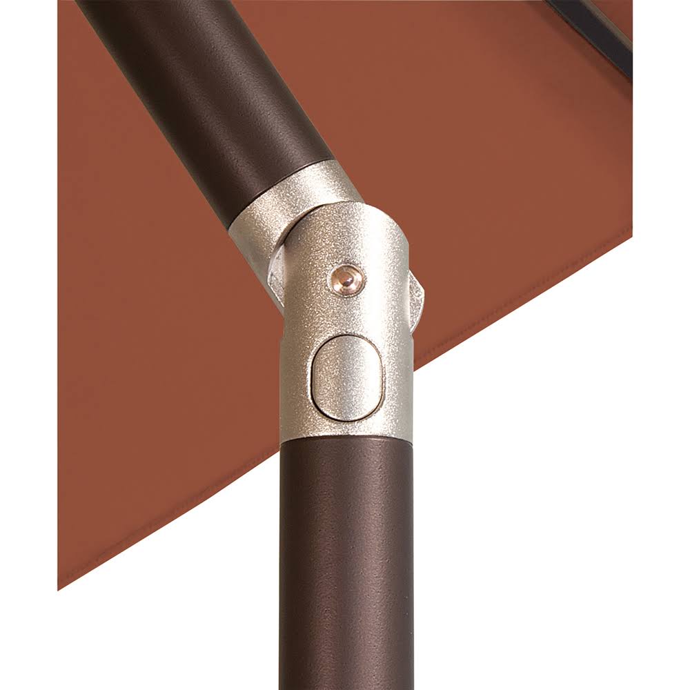 Bronze 9 ft. Octagon Sunbrella Push Button Tilt Umbrella F23477
