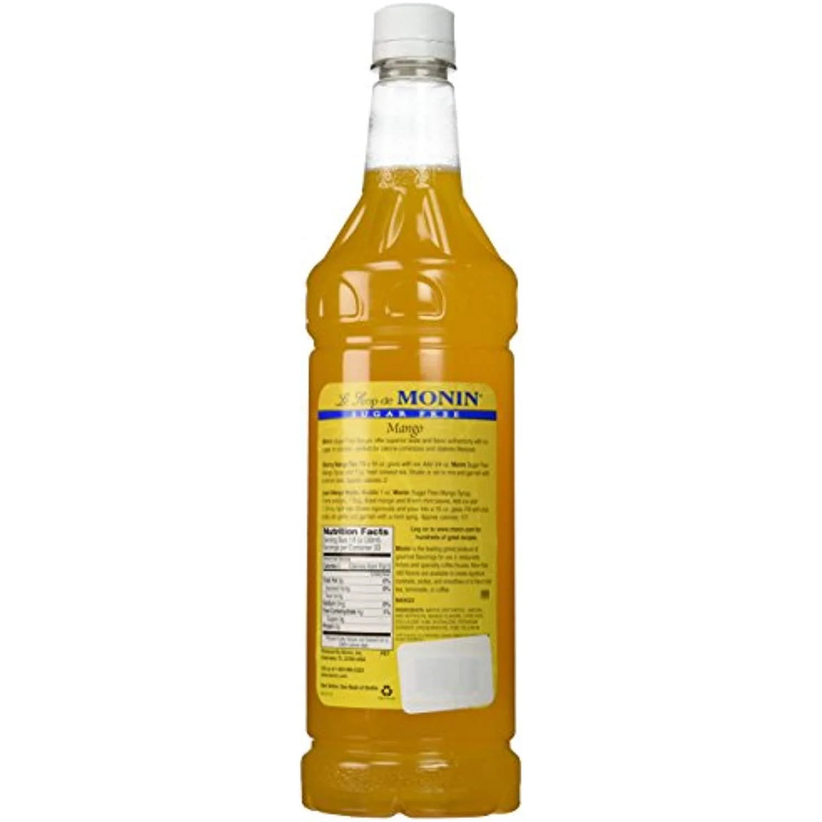 Sugar Free Mango Syrup, 33.8-Ounce Plastic Bottle S75652