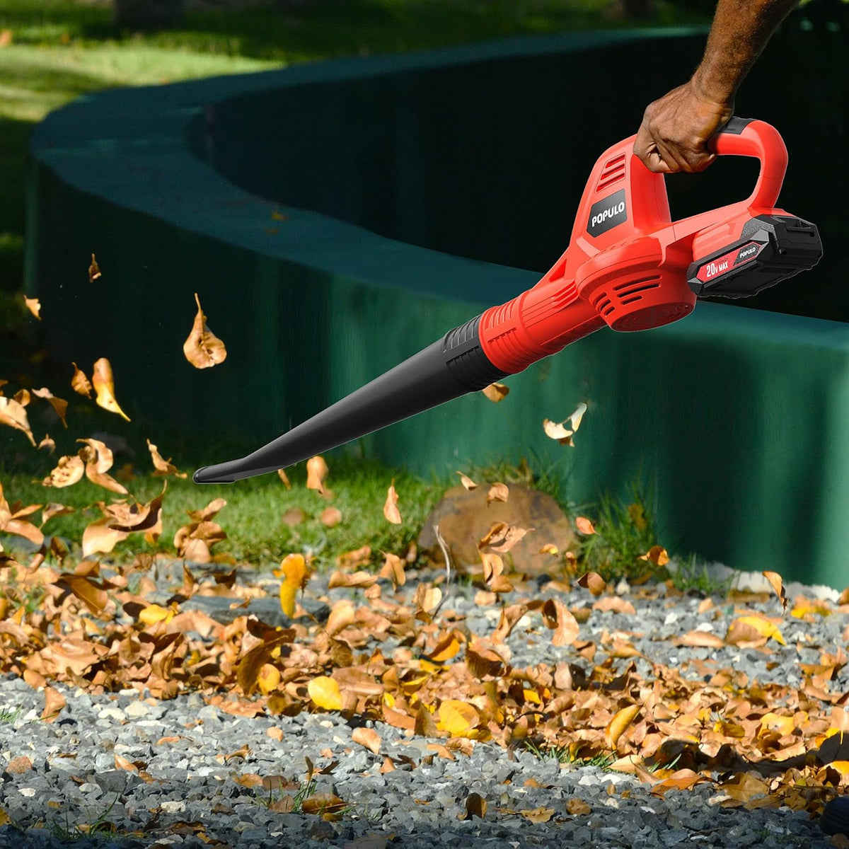 20V Cordless Leaf Blower with 2.0Ah Battery and Fast Charger, 150mph, Pack of 2 A1574
