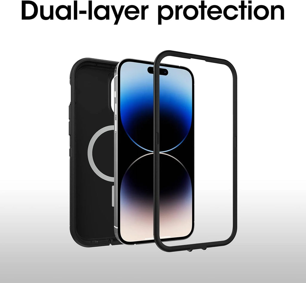 Black Defender Series XT Case for iPhone 14 Pro T3317