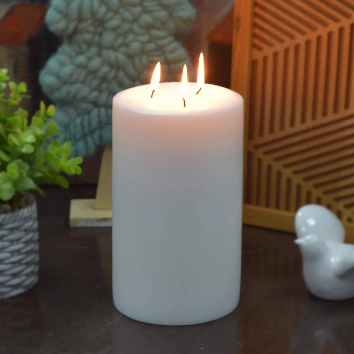 Ivory Pillar Candles - Set of 12 L79551