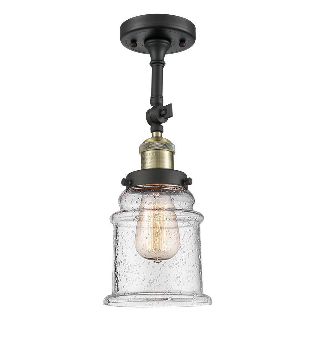 Antique Brass Semi Flush Mount Light R1560