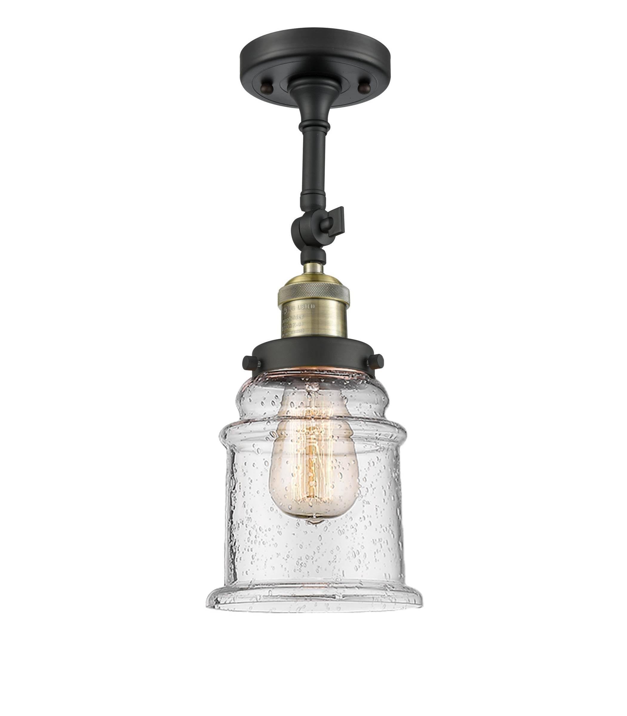 Antique Brass Semi Flush Mount Light R1560