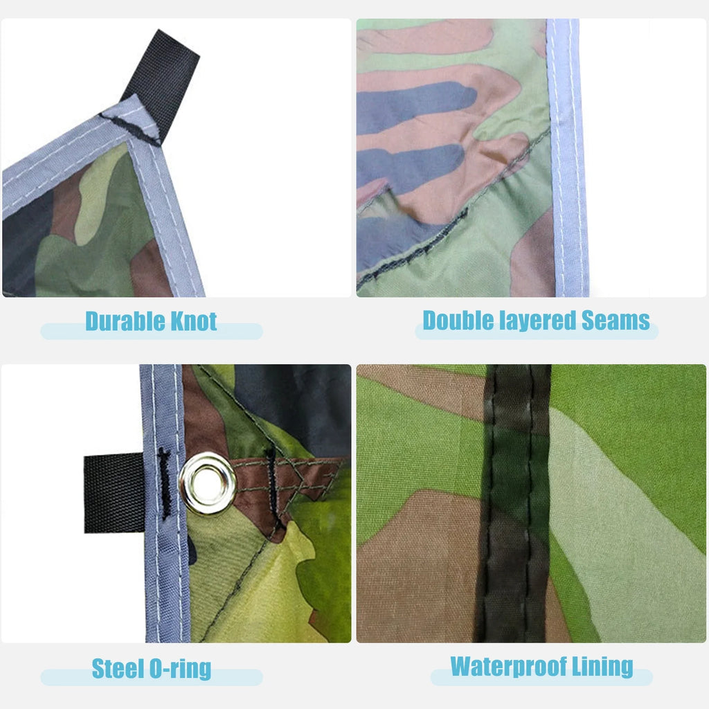 Waterproof Rain Tarp Sail Sun Shade 10 x 10 FT D30062