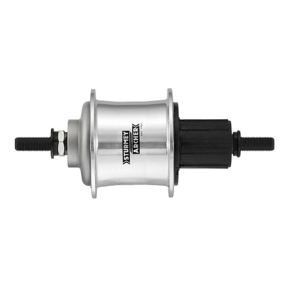 Silver 36H 3-Speed Hub with Cassette Freehub Body B9678