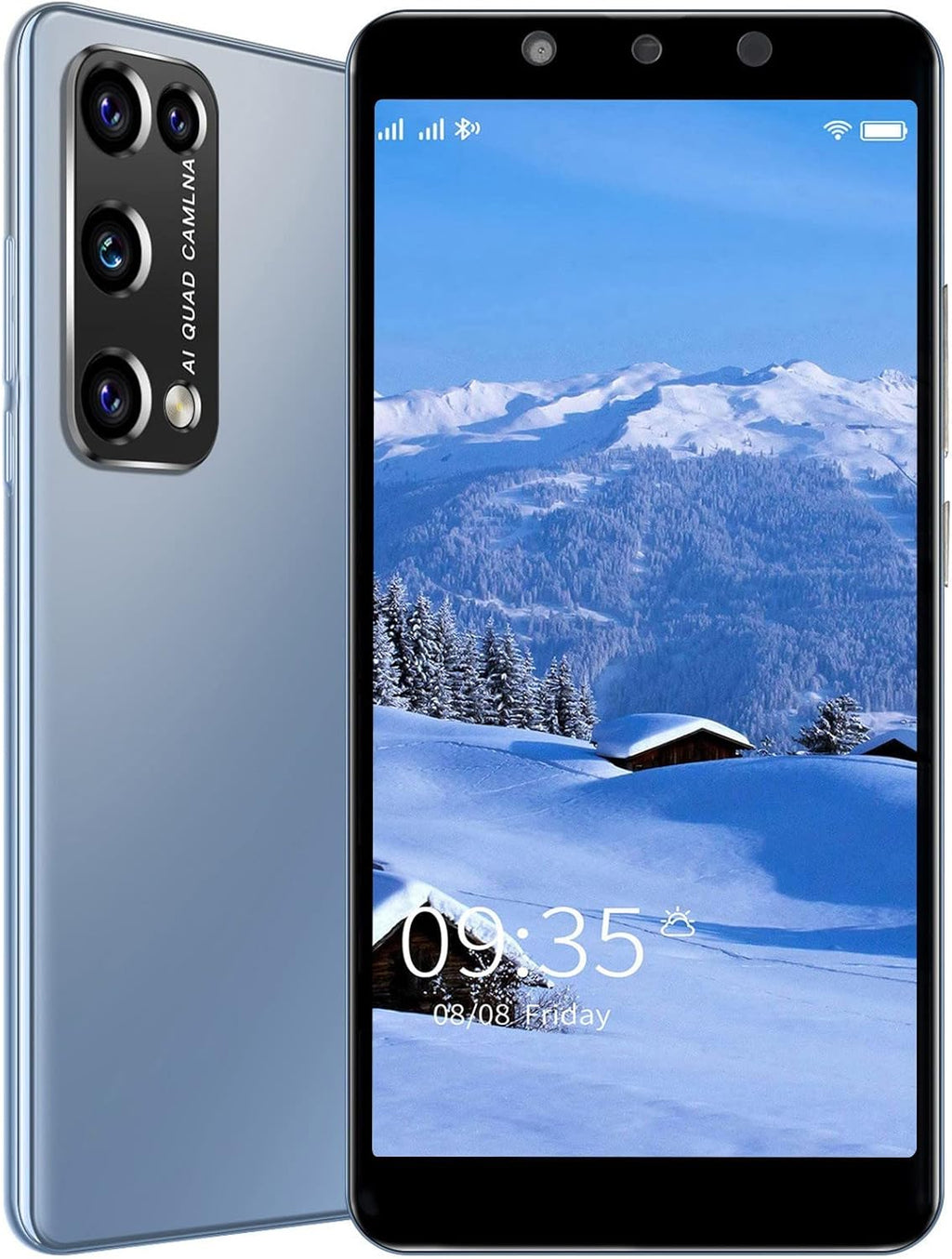 Unlocked Smartphone 1+8GB 5.8 Inch Dual SIM Gray Pack of 2 R355777