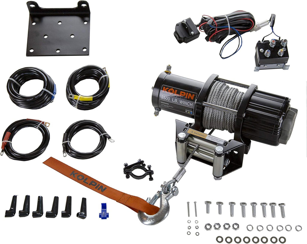 2500# Winch with Steel Cable E544