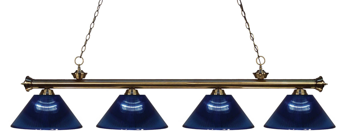 Antique Brass 4 Light Billiard Light M807572