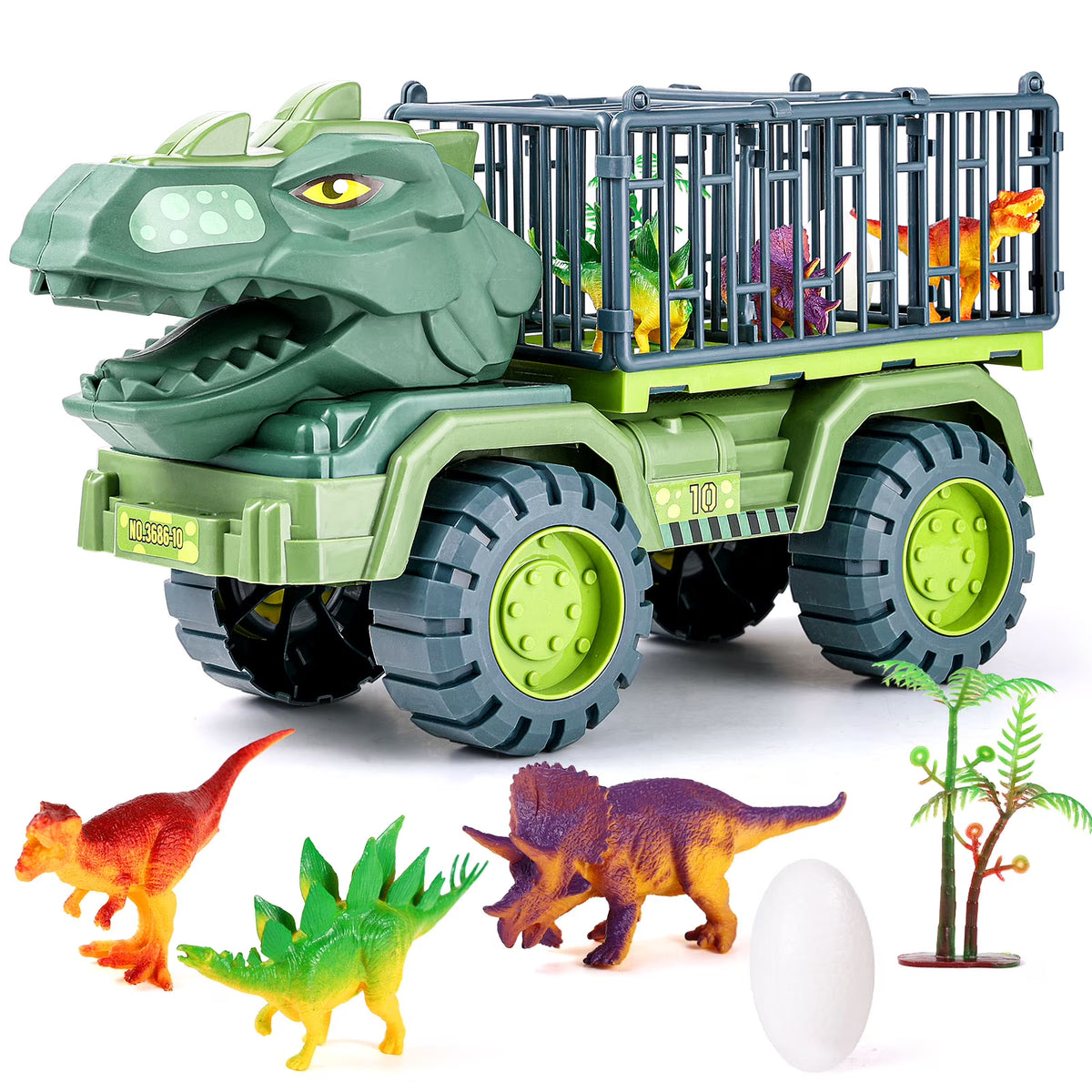 Dinosaur Transport Car Carrier Truck with 3 Dinosaur Toys Z789650